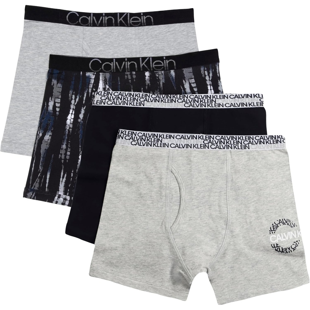 image:imageCalvin Klein Boys Underwear Four Pack Boxer Brief Value PackBlack Dye