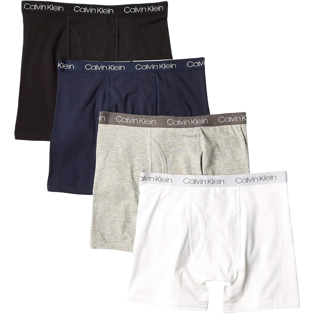 image:imageCalvin Klein Boys Underwear Four Pack Boxer Brief Value PackSolid Pack