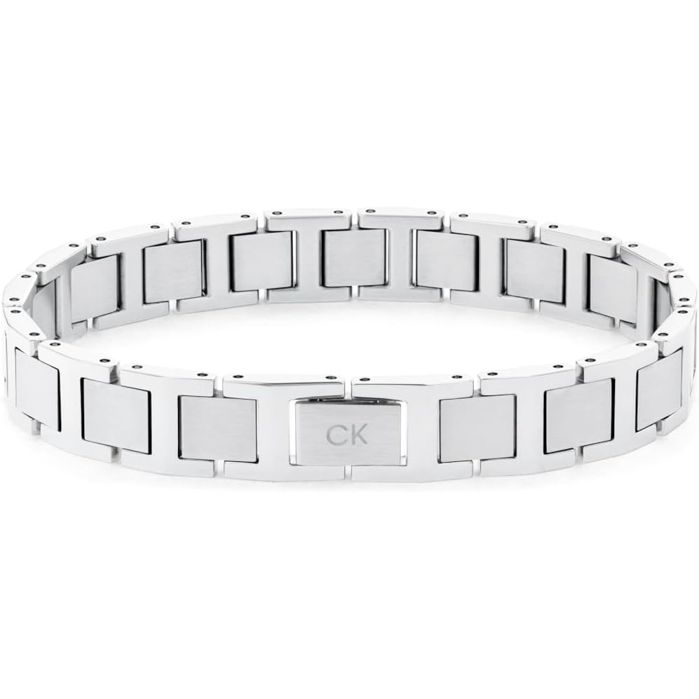 image:imageCalvin Klein Enhance Link Bracelet for Men Adjustable Double Locking Fold Over Stainless Steel Jewelry Accessories
