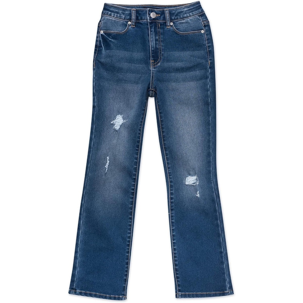 image:imageCalvin Klein Girls Skinny Fit Stretch Denim 5Pocket JeansAuth Flare