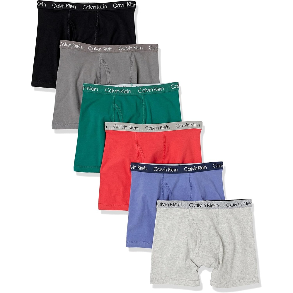 image:imageCalvin Klein Kids Boys Modern Cotton Boxer Brief Underwear 6PackBasic Pack