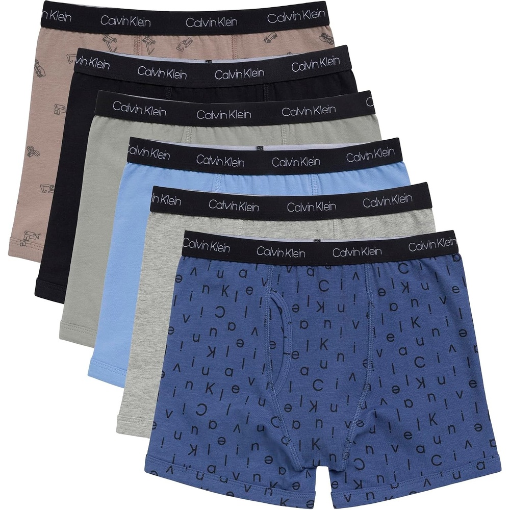 image:imageCalvin Klein Kids Boys Modern Cotton Boxer Brief Underwear 6PackCk Logo Truck
