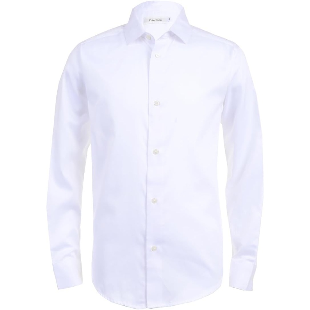 image:imageCalvin Klein Kids Sateen Shirt Big KidsWhite