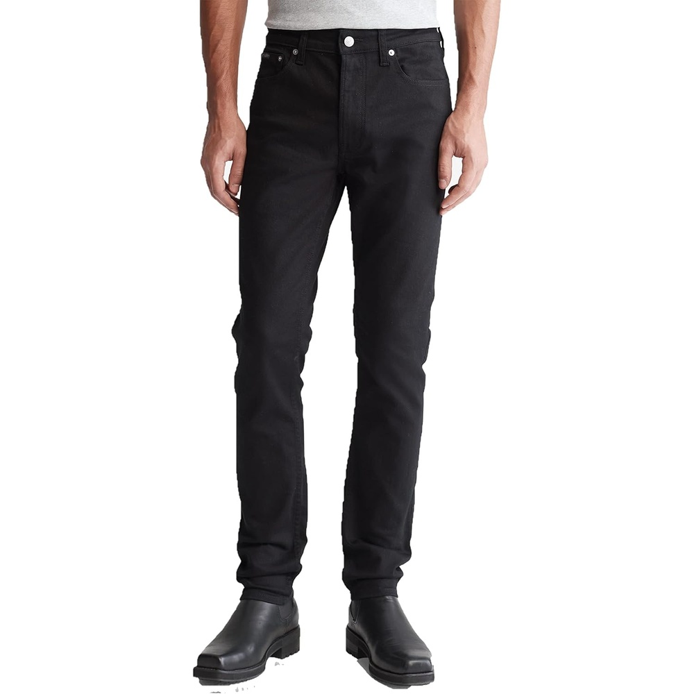 image:imageCalvin Klein Mens Calvin Klein Mens Skinny Fit JeansForever Black