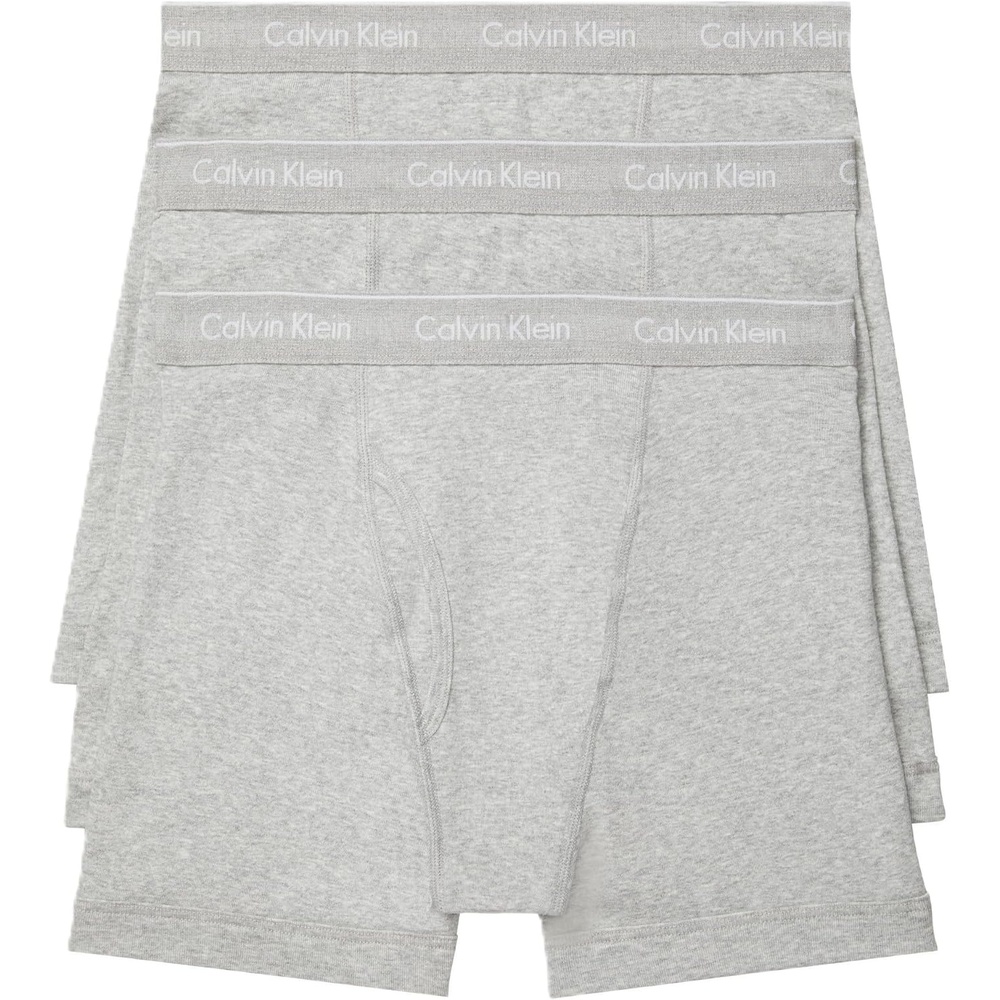 image:imageCalvin Klein Mens Cotton Classics 3Pack Boxer Brief3 Grey Heather