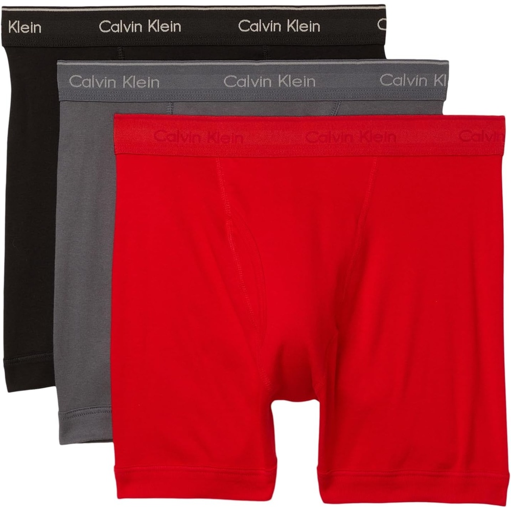 image:imageCalvin Klein Mens Cotton Classics 3Pack Boxer BriefTurbulenceAdrenaline RushBlack