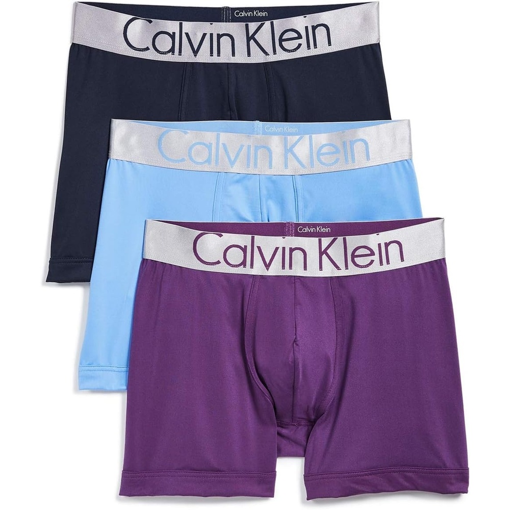 image:imageCalvin Klein Mens Cotton Classics 3Pack TrunkShorelineProvenceMulberry
