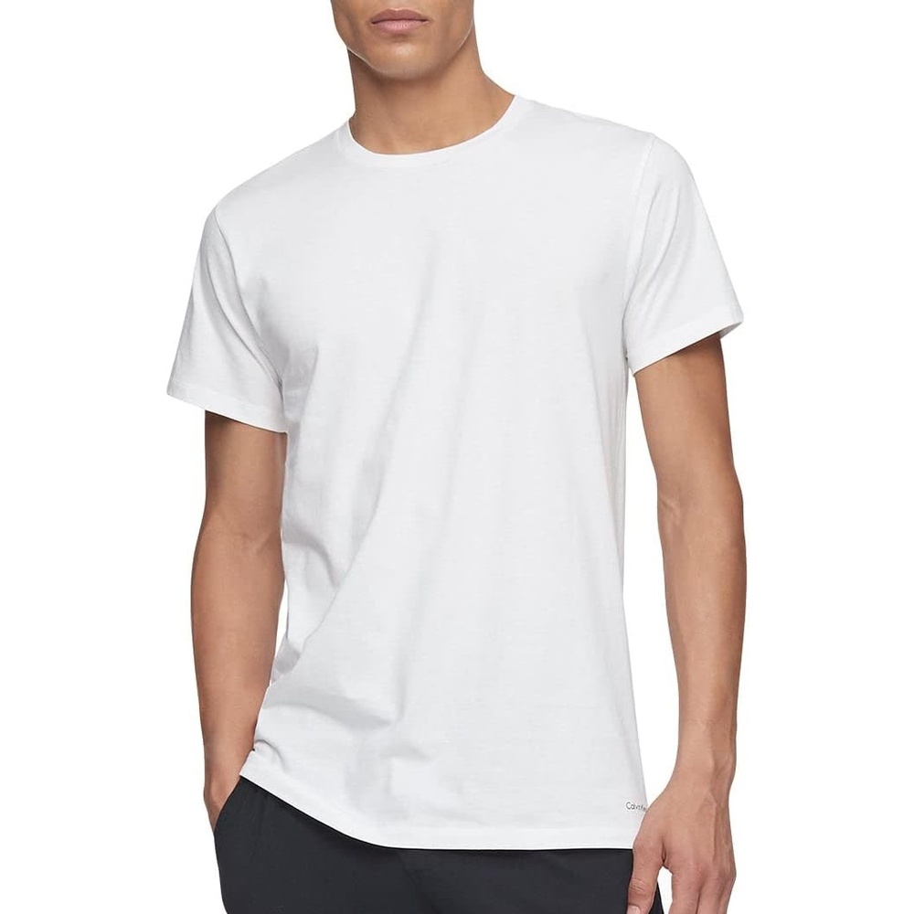 image:imageCalvin Klein Mens Cotton Classics 3Pack Undershirts3 Classic White Crewneck