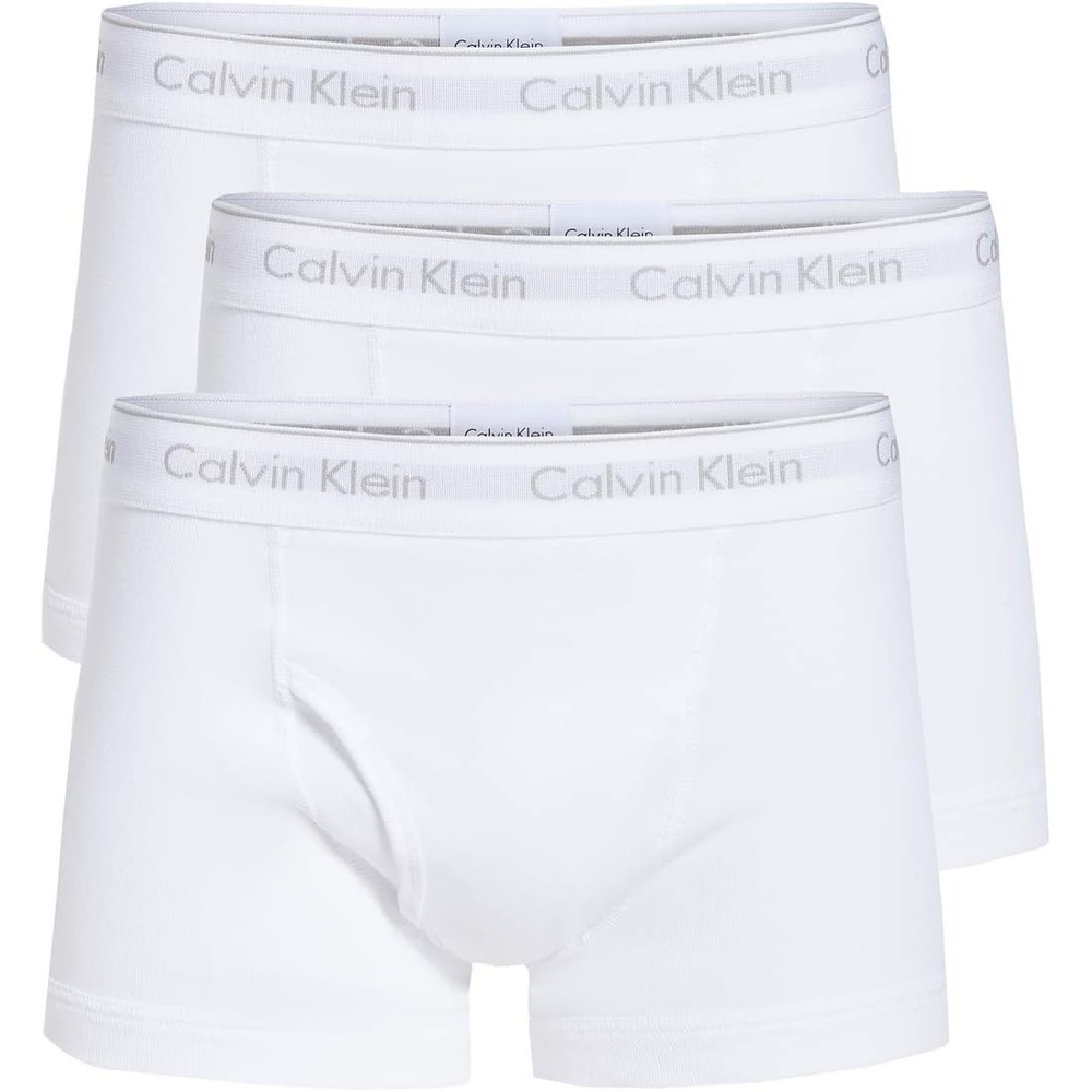 image:imageCalvin Klein Mens Cotton Classics 3pack Trunk3 White