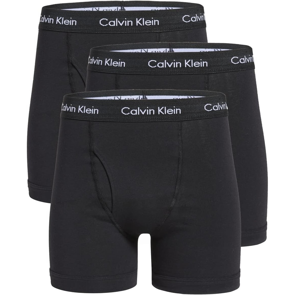 image:imageCalvin Klein Mens Cotton Stretch 3Pack Boxer Brief3 Black