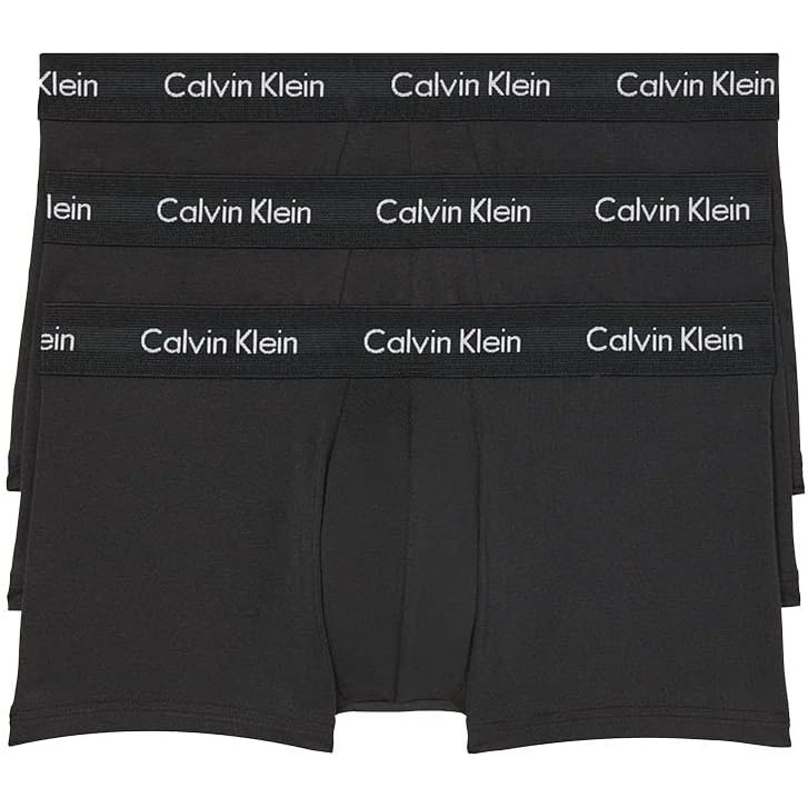 image:imageCalvin Klein Mens Cotton Stretch 3Pack Low Rise Trunks3 Black