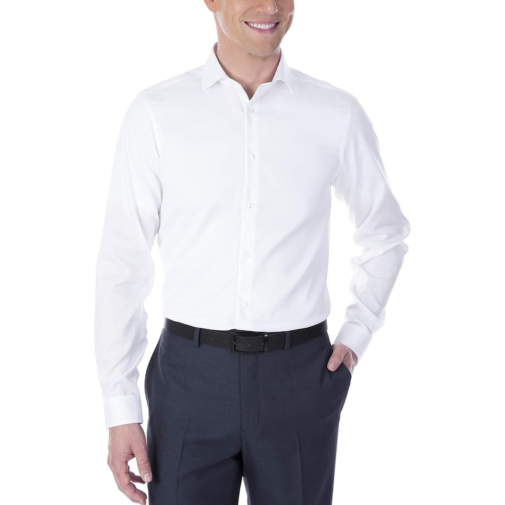 image:imageCalvin Klein Mens Dress Shirt Customize Your Own Shirt SolidWhite