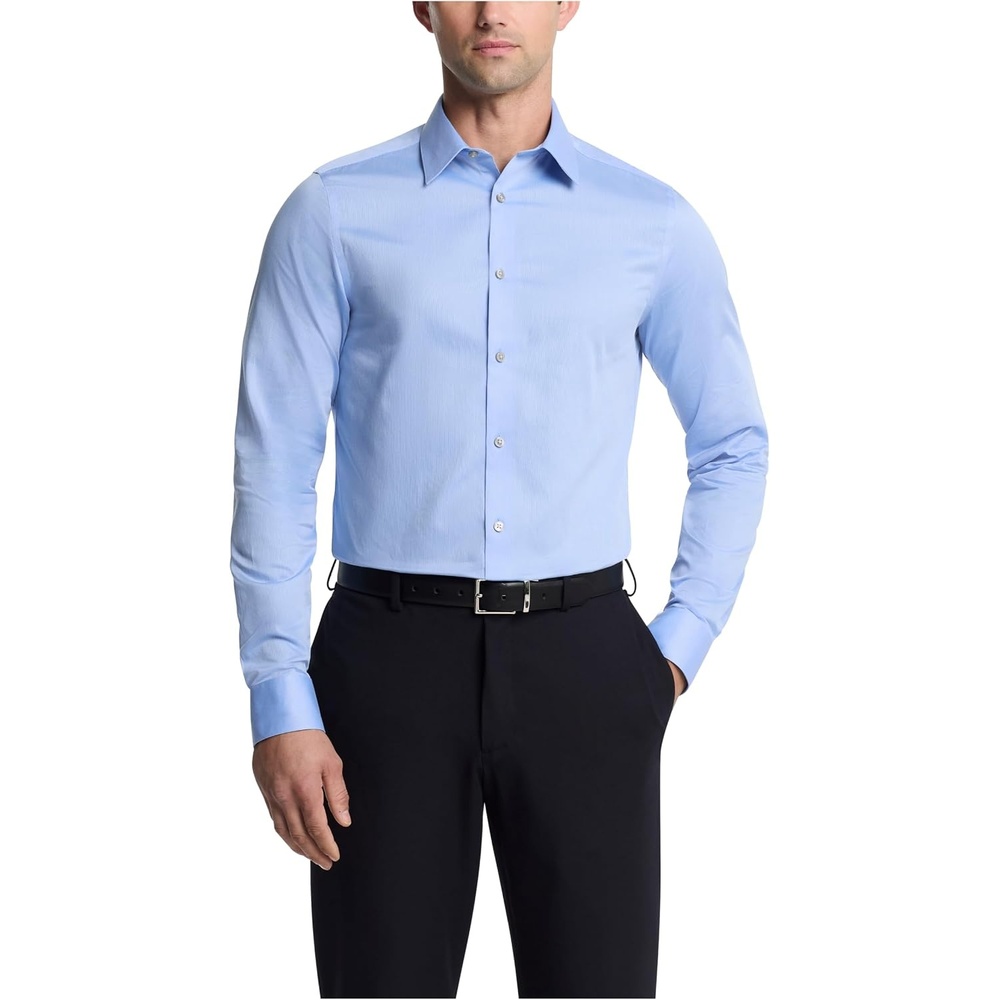 image:imageCalvin Klein Mens Dress Shirts Slim Fit Non Iron SolidMist