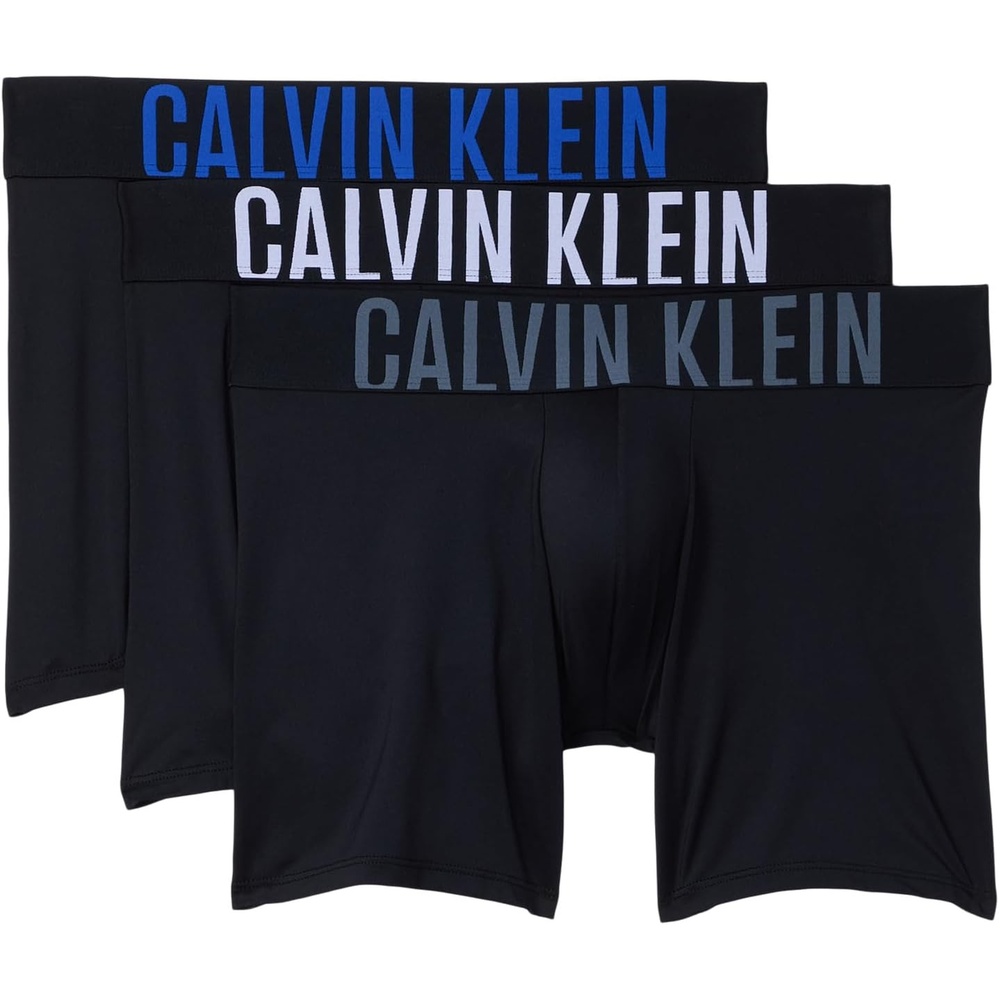 image:imageCalvin Klein Mens Intense Power 3pack Boxer BriefBlack Bodies W White  Royalty  Turbulence Logos