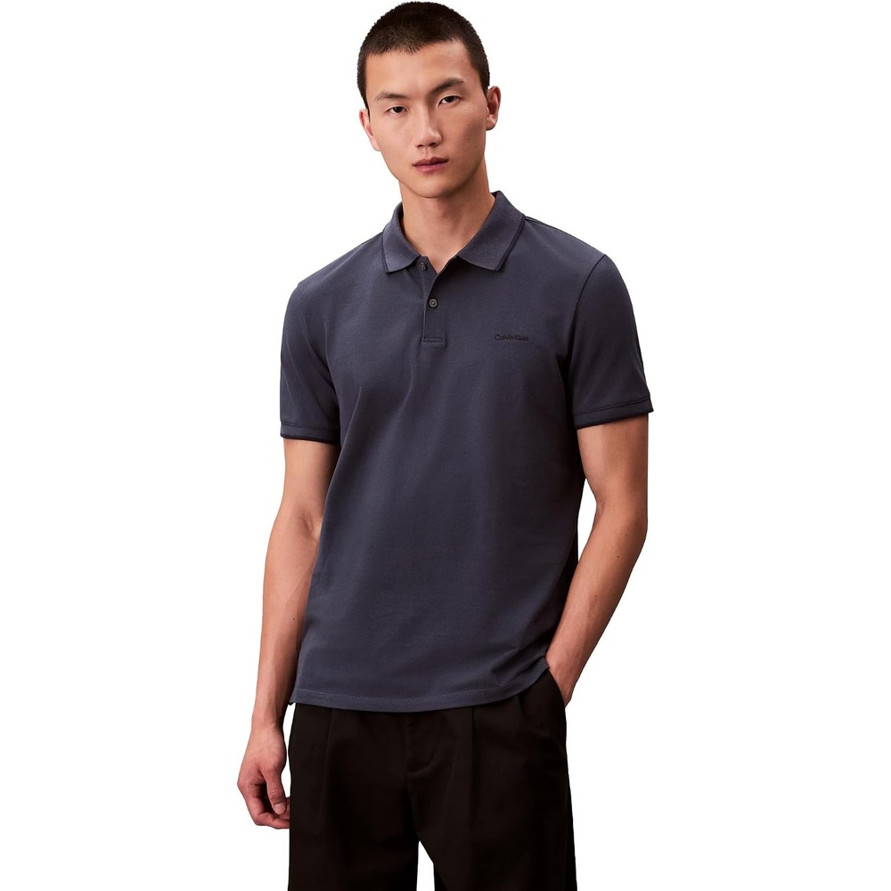 image:imageCalvin Klein Mens Liquid Touch Polo Stripe with UV ProtectionInk