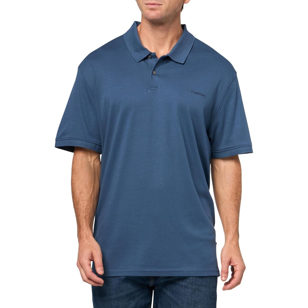 image:imageCalvin Klein Mens Liquid Touch PoloCrayon Blue