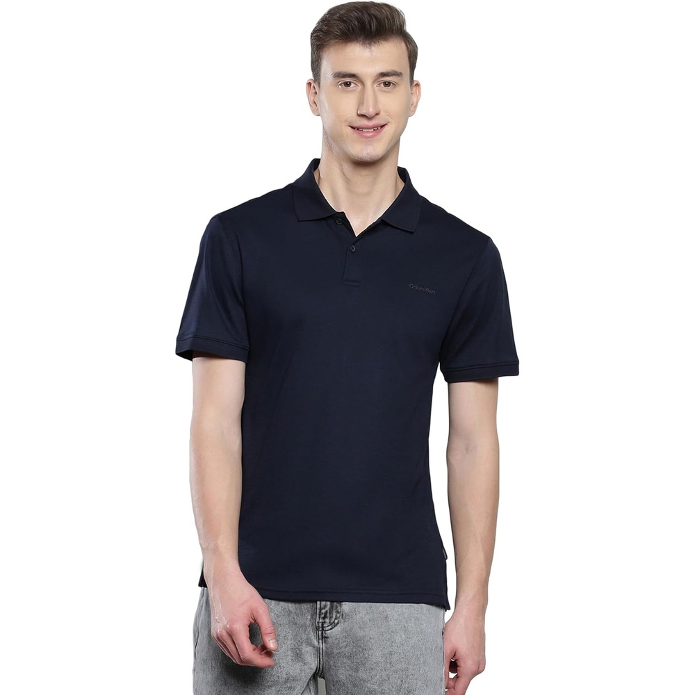 image:imageCalvin Klein Mens Liquid Touch PoloDark Sapphire
