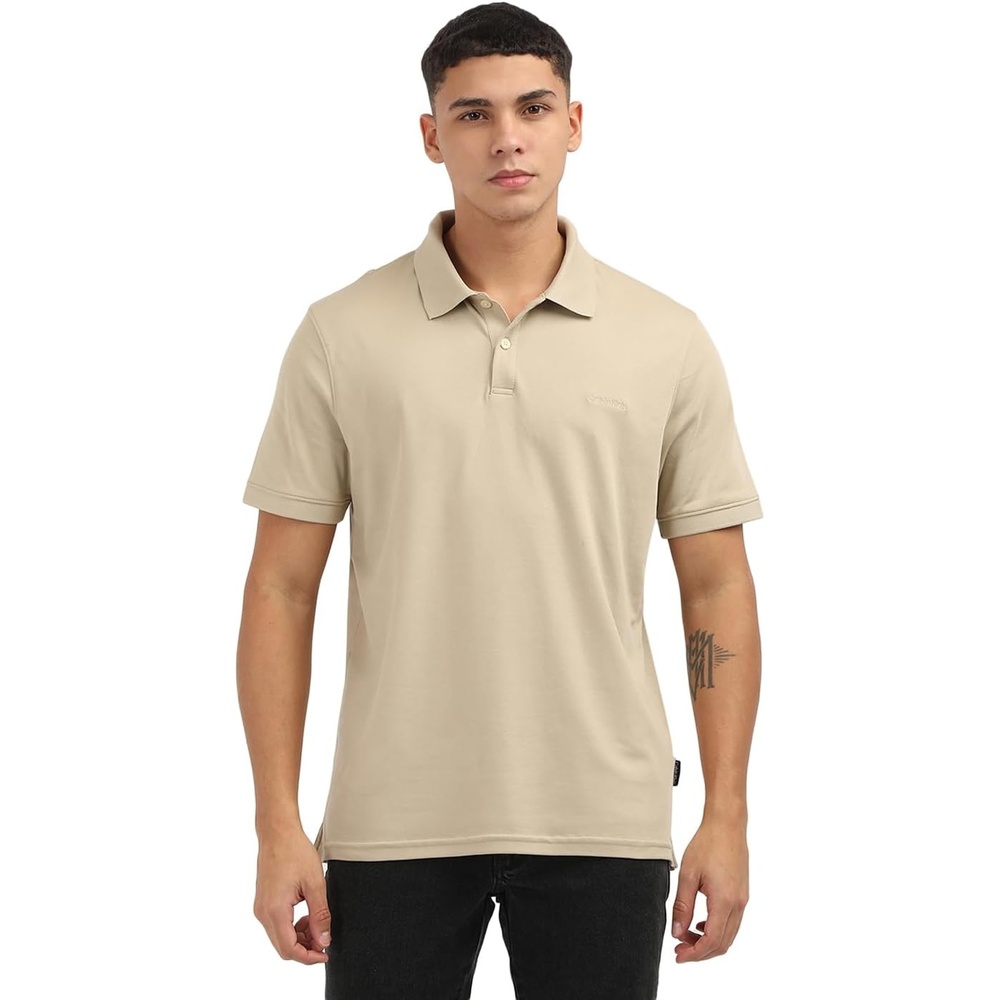 image:imageCalvin Klein Mens Liquid Touch PoloWhite Pepper
