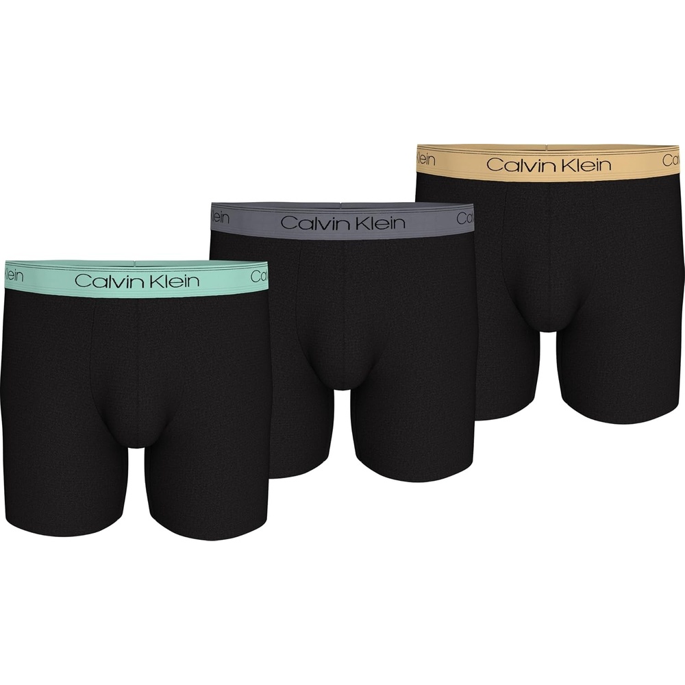 image:imageCalvin Klein Mens Micro Stretch 3pack Boxer BriefBlack Bodies W Beau Blue Foggy Mauve Saharah Sun Wbs