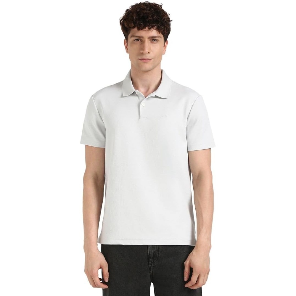 image:imageCalvin Klein Mens Micro Waffle PolosOyster Mushroom