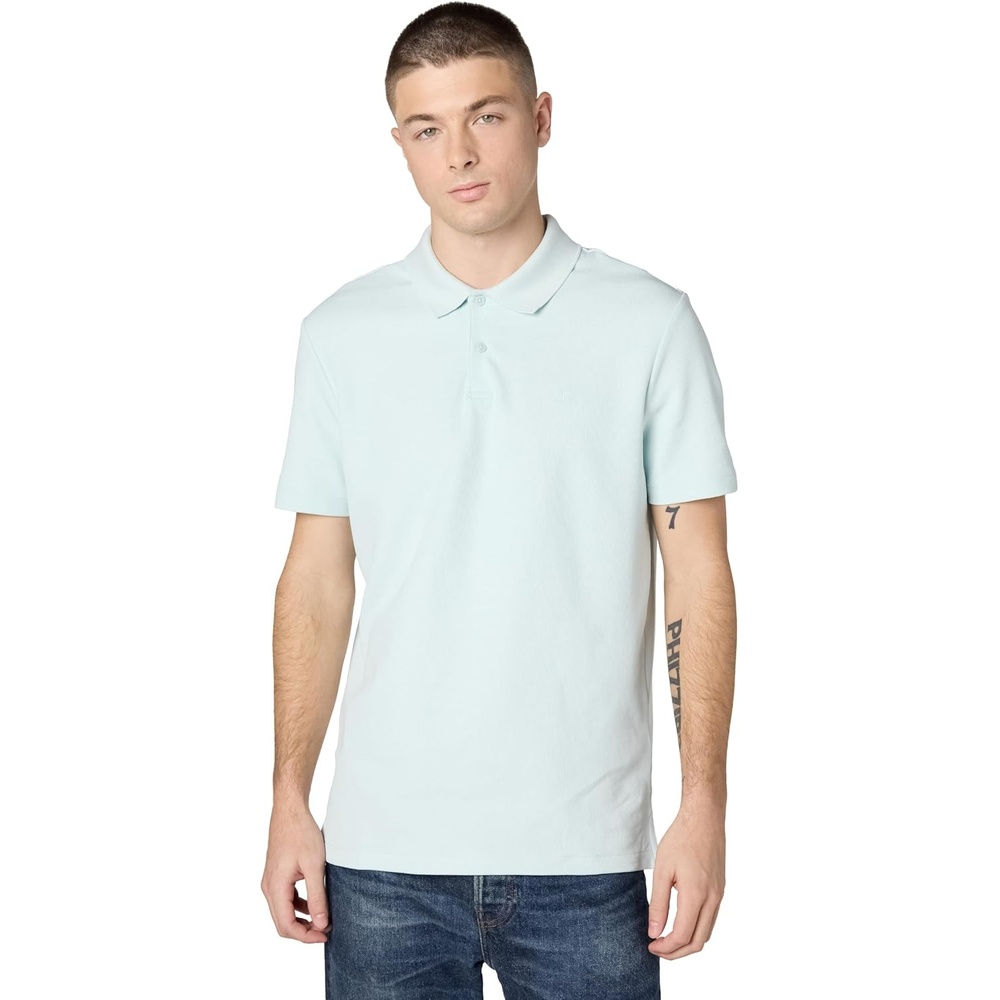 image:imageCalvin Klein Mens Micro Waffle PolosWhispering Blue