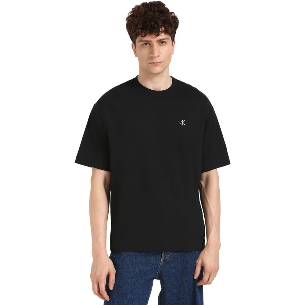 image:imageCalvin Klein Mens Relaxed Fit Archive Logo Crewneck TShirtCk Black