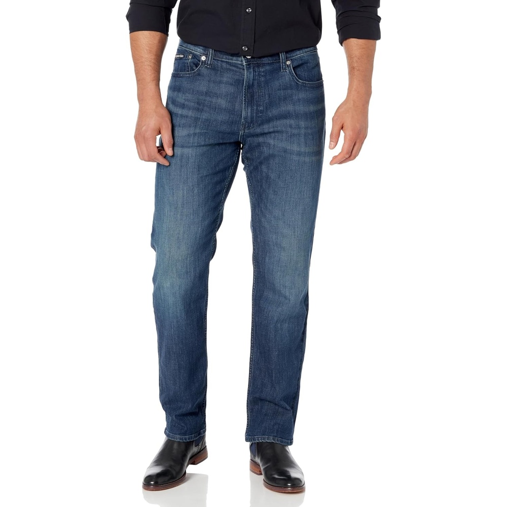 image:imageCalvin Klein Mens Straight High Stretch JeansSecaucus 2