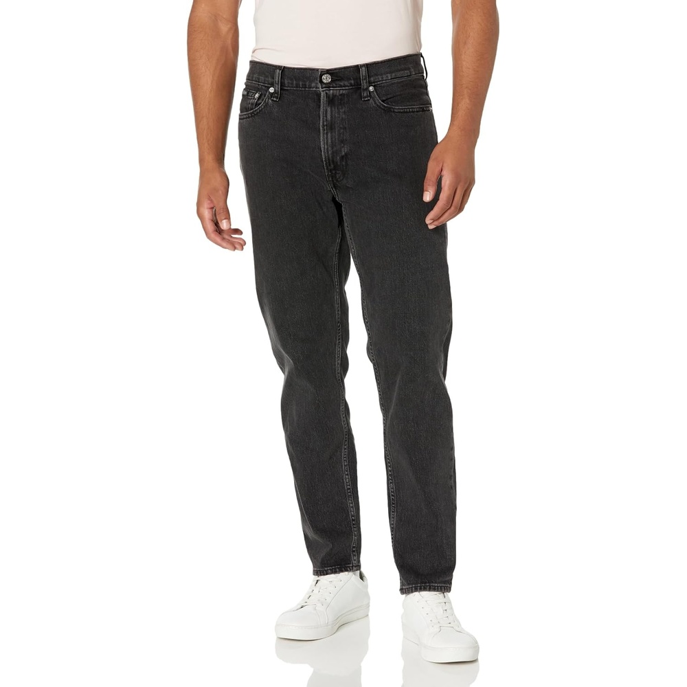 image:imageCalvin Klein Mens Tapered Stretch JeansCk Essential Black