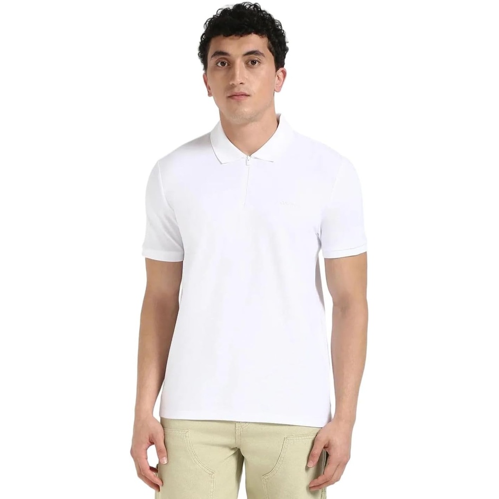 image:imageCalvin Klein Mens Tech Zip PoloBrilliant White
