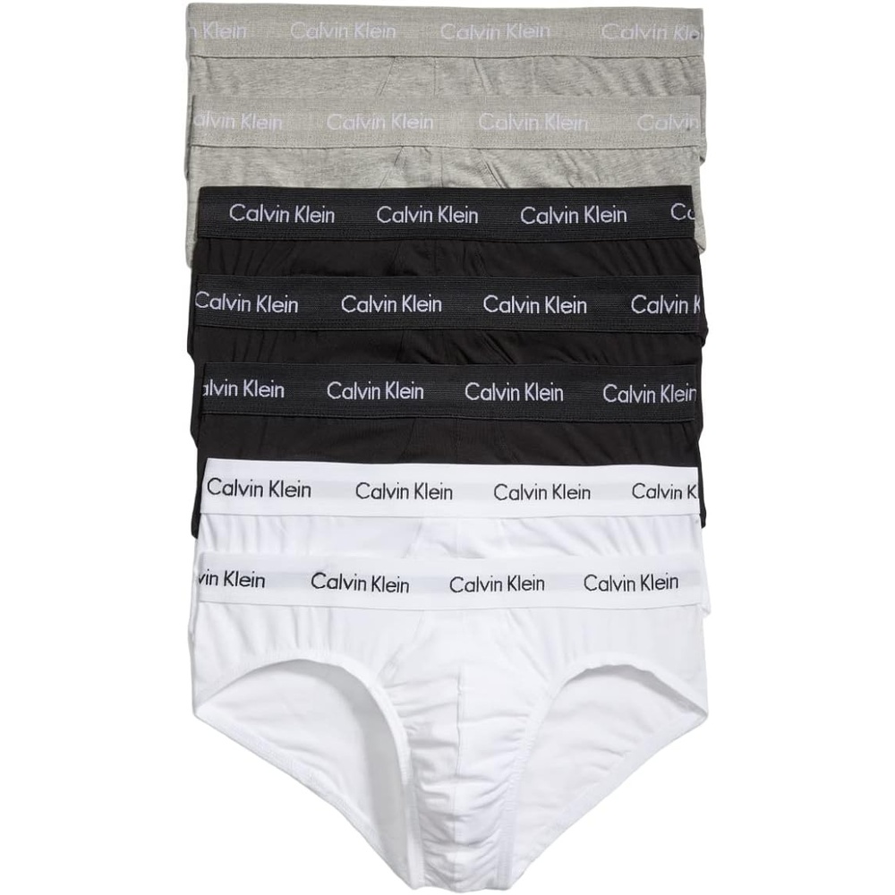 image:imageCalvin Klein Mens Underwear Cotton Stretch 7pack Hip Brief3 Black  2 Grey Heather  2 White