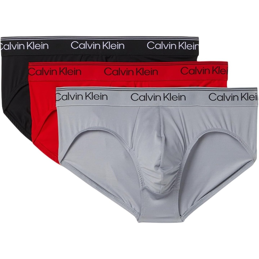 image:imageCalvin Klein Mens Underwear Micro Stretch 3pack Hip BriefBlack Sleet Adrenaline Rush