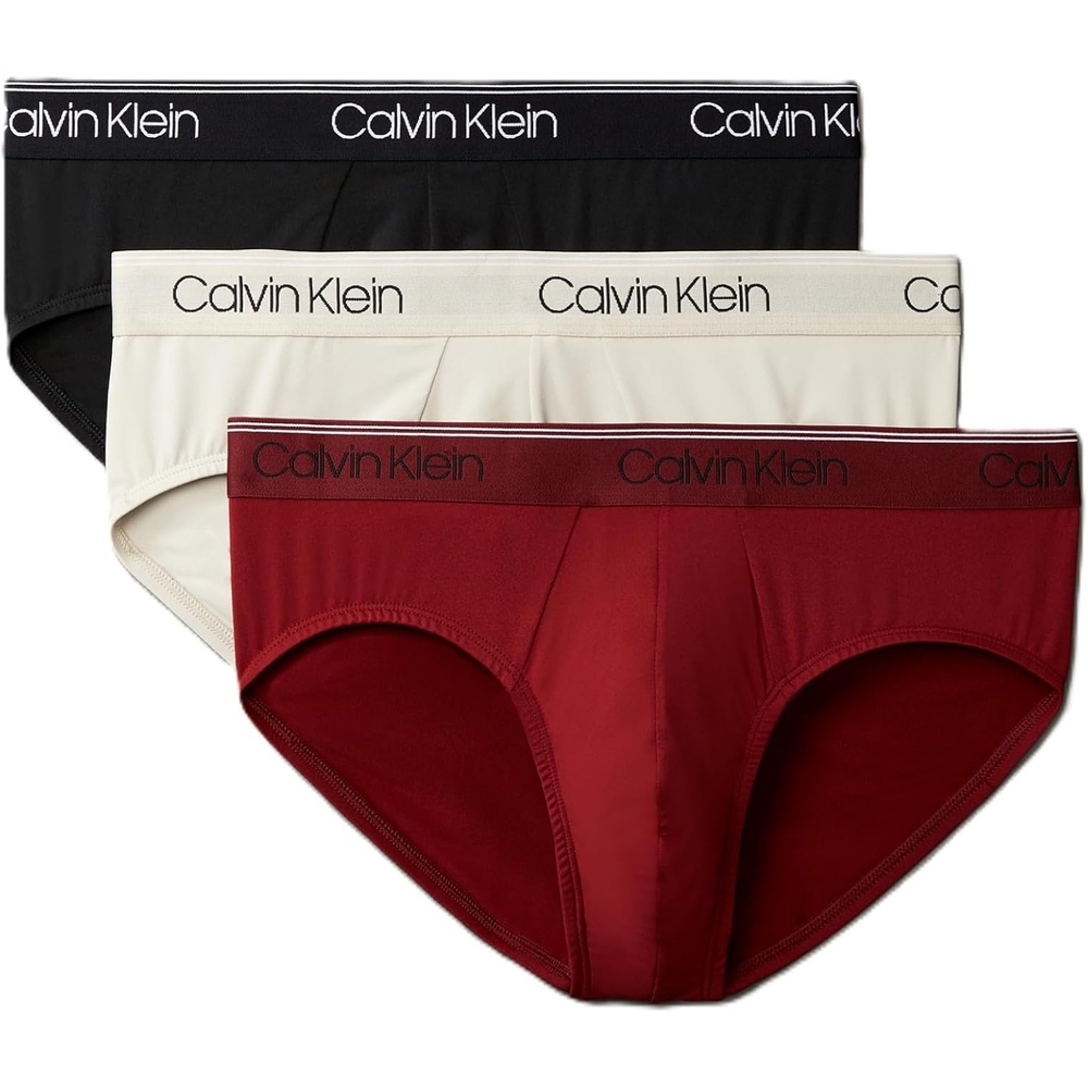 image:imageCalvin Klein Mens Underwear Micro Stretch 3pack Hip BriefBlack Syrah Cocoon