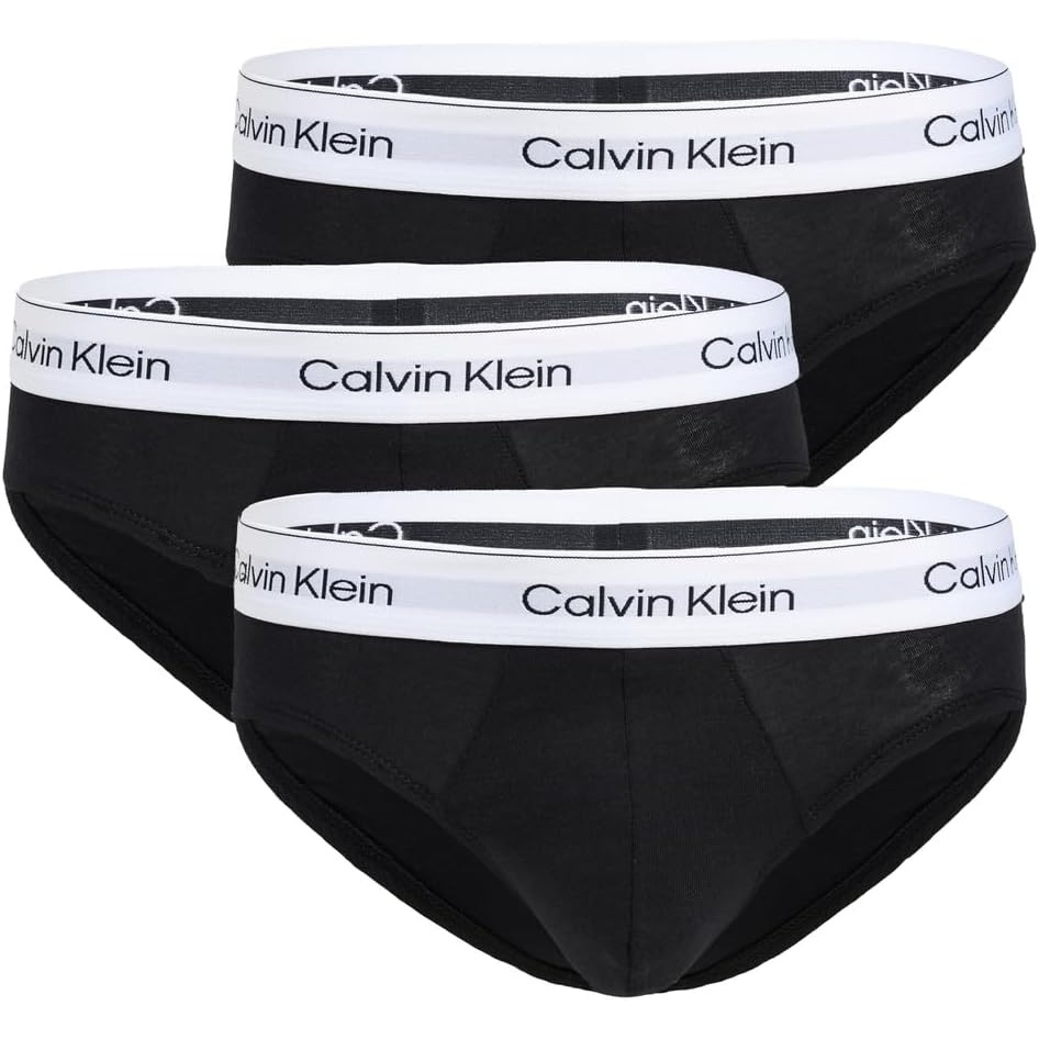 image:imageCalvin Klein Underwear Mens Icon Cotton Stretch Briefs 3 Pack3 Black