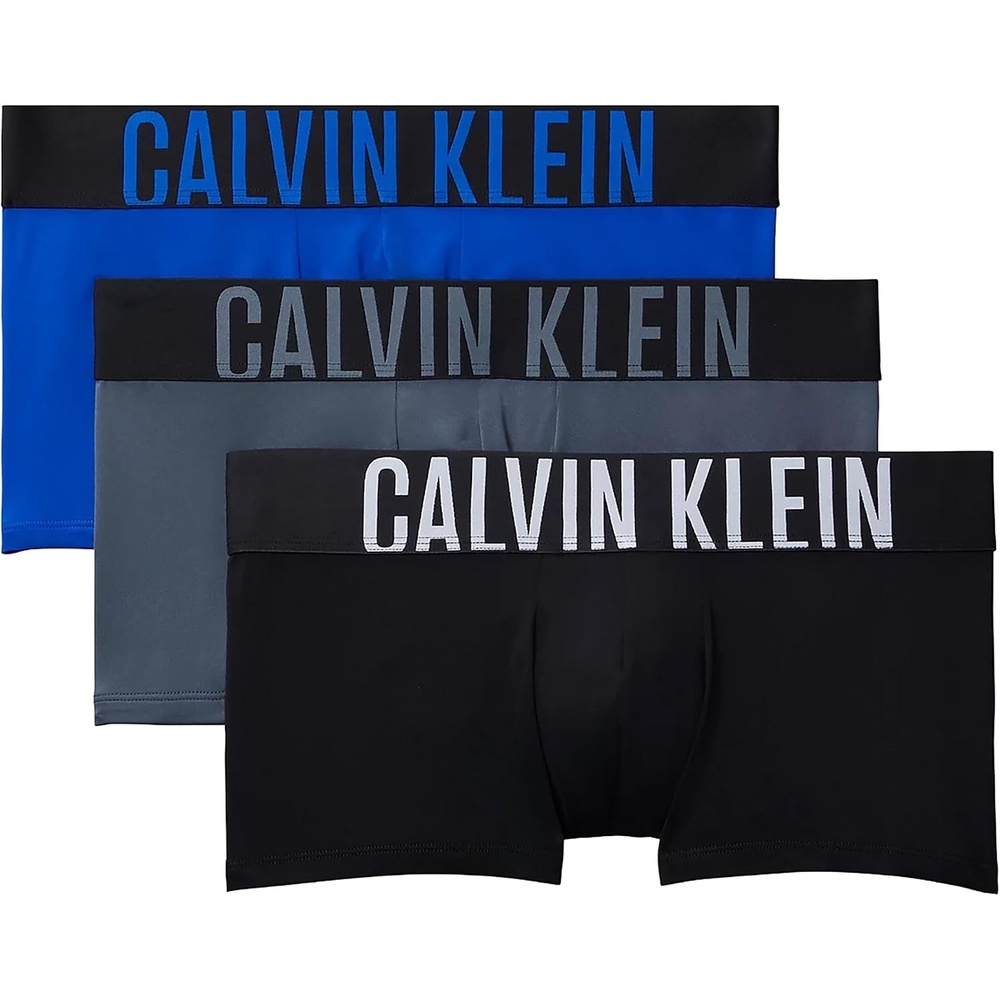 image:imageCalvin Klein mens Intense Power 3pack Low Rise TrunkBlack  Royalty  Turbulence