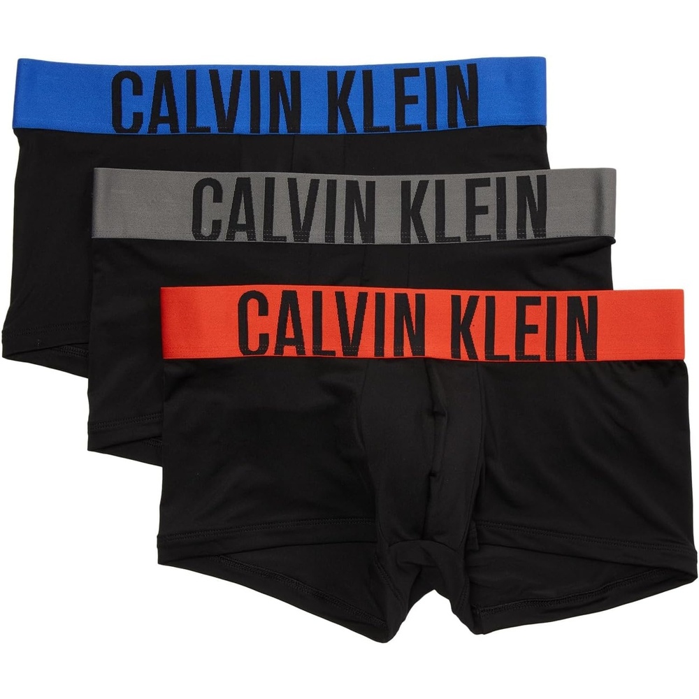 image:imageCalvin Klein mens Intense Power 3pack Low Rise TrunkBlack BodiesDazzling BlueGrey SkyCherry Kiss