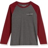 Raglan Ringer Charcoal