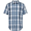 White-blue Washout Plaid