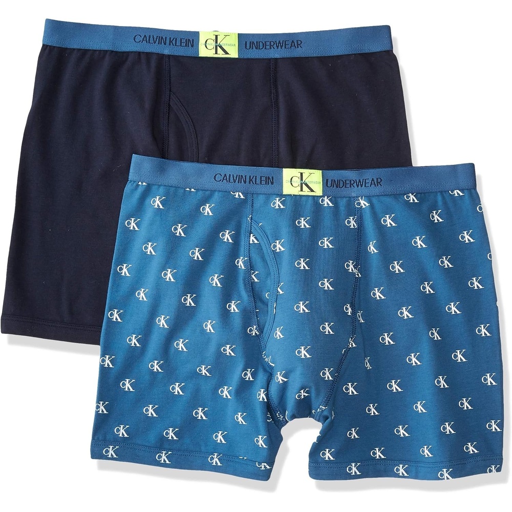 image:imageCalvin Klein Boys Boxer Briefs TwoPackCk PrintNavy Seal