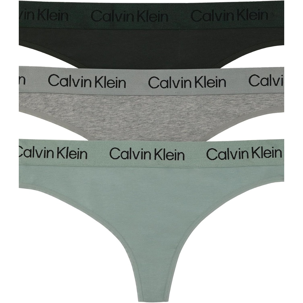 image:imageCalvin Klein Cotton Stretch Renewed Thong Panties 3 Pack