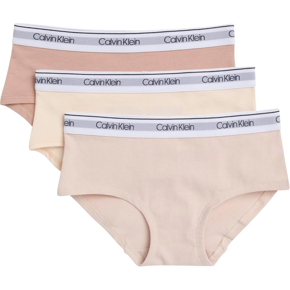 image:imageCalvin Klein Girls Hipster 3packSandHoney AlmondBuff Beige