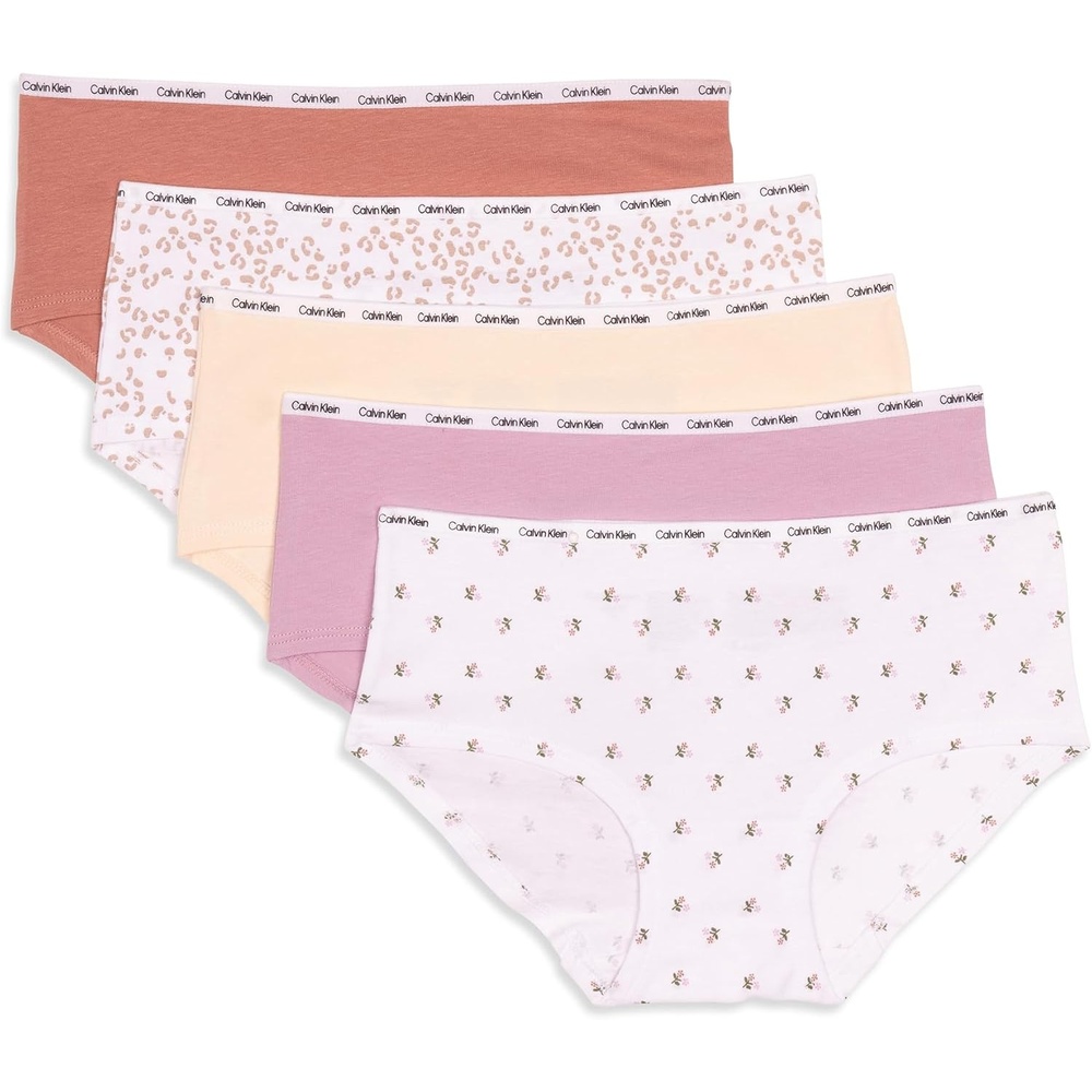 image:imageCalvin Klein Girls Hipster Underwear Five PackFloral Leo Pack