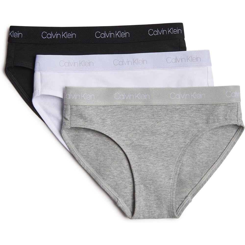 image:imageCalvin Klein Girls Modern Cotton Bikini PantyH GreyClassic WhiteBlack