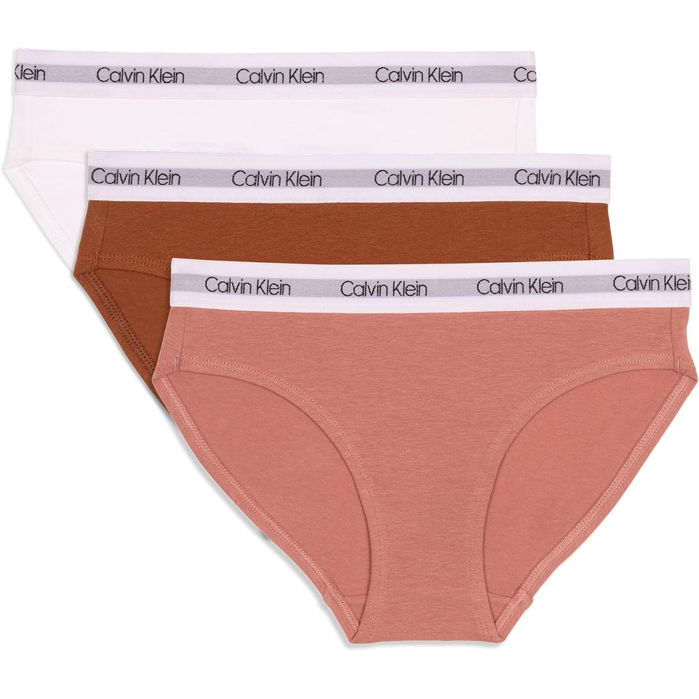 image:imageCalvin Klein Girls Modern Cotton Bikini PantyModern RoseBooming BrownWhite