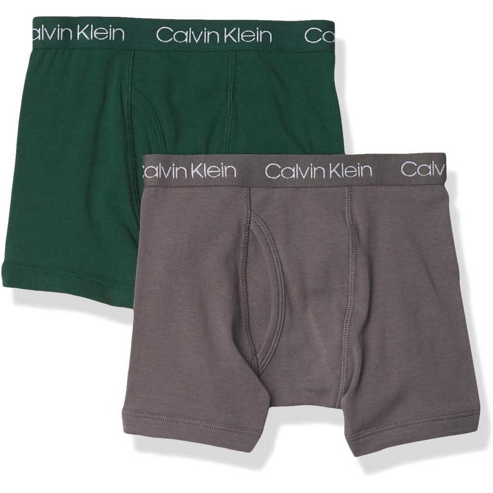 image:imageCalvin Klein Kids Boys Modern Cotton Boxer Brief Underwear 2PackBlackCamo