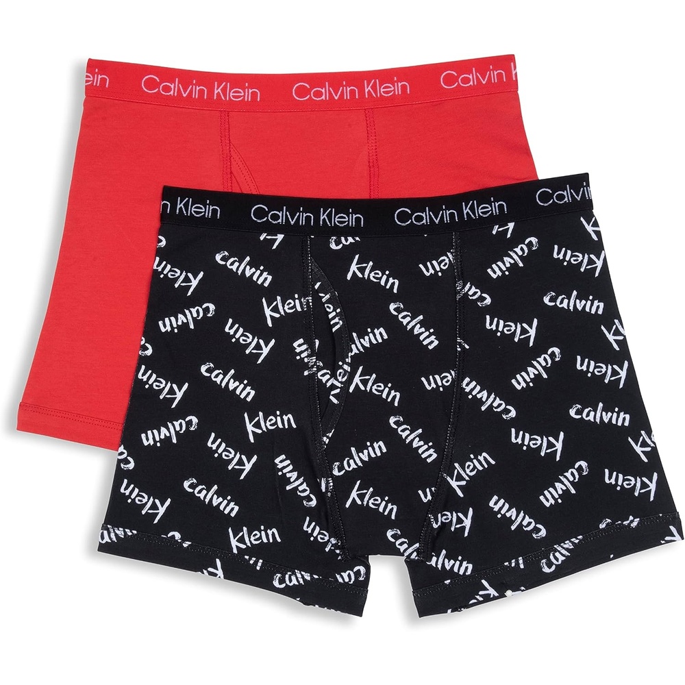 image:imageCalvin Klein Kids Boys Modern Cotton Boxer Brief Underwear 2PackBrushHighred