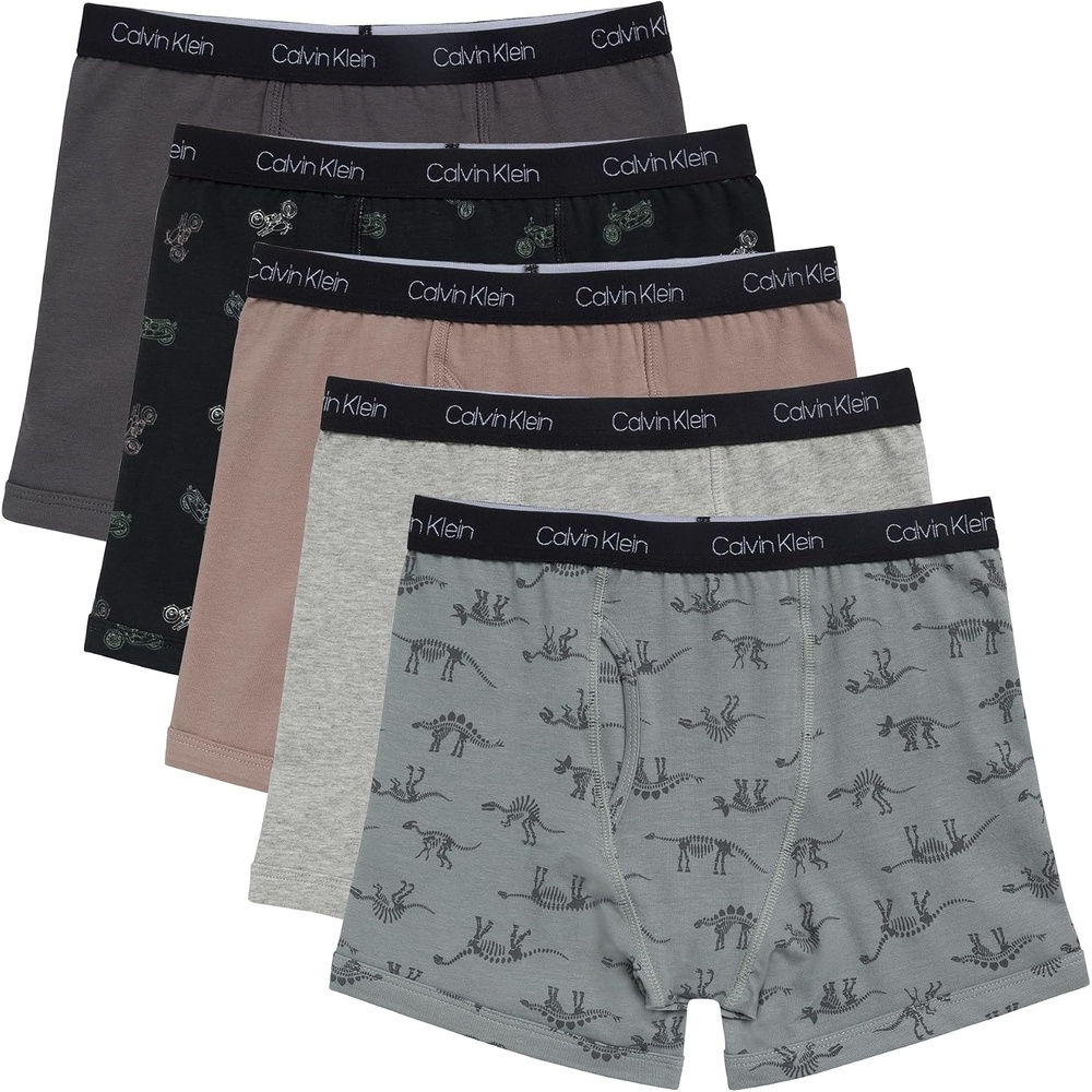 image:imageCalvin Klein Kids Boys Modern Cotton Boxer Brief Underwear 5PackTrucks  Dino