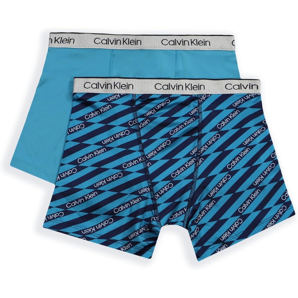 image:imageCalvin Klein Kids Boys Performance Boxer Brief Underwear 2PackBlue MoonBlue Logo