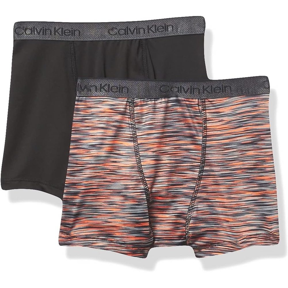 image:imageCalvin Klein Kids Boys Performance Boxer Brief Underwear 2PackOrange Space