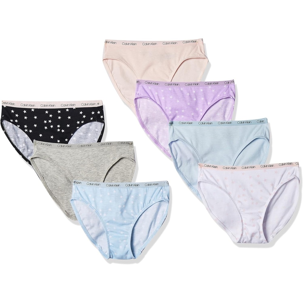 image:imageCalvin Klein Kids Girls Modern Cotton Bikini Underwear 7PackStars