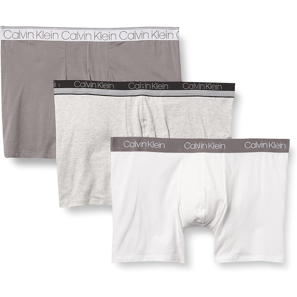image:imageCalvin Klein Mens Body Modal Boxer Briefs 3PackSlate Writer  White  Light Grey Heather